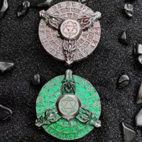 7 в 1 гироскоп рулетка Многогранный металлический кости RPG Ролевая игра DND Дракон и подземелье