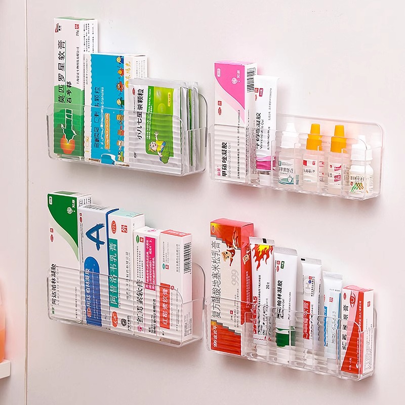 Cabinet door medicine storage wall hanging household medicine storage box small medicine box ointment sorting ointment storage rack