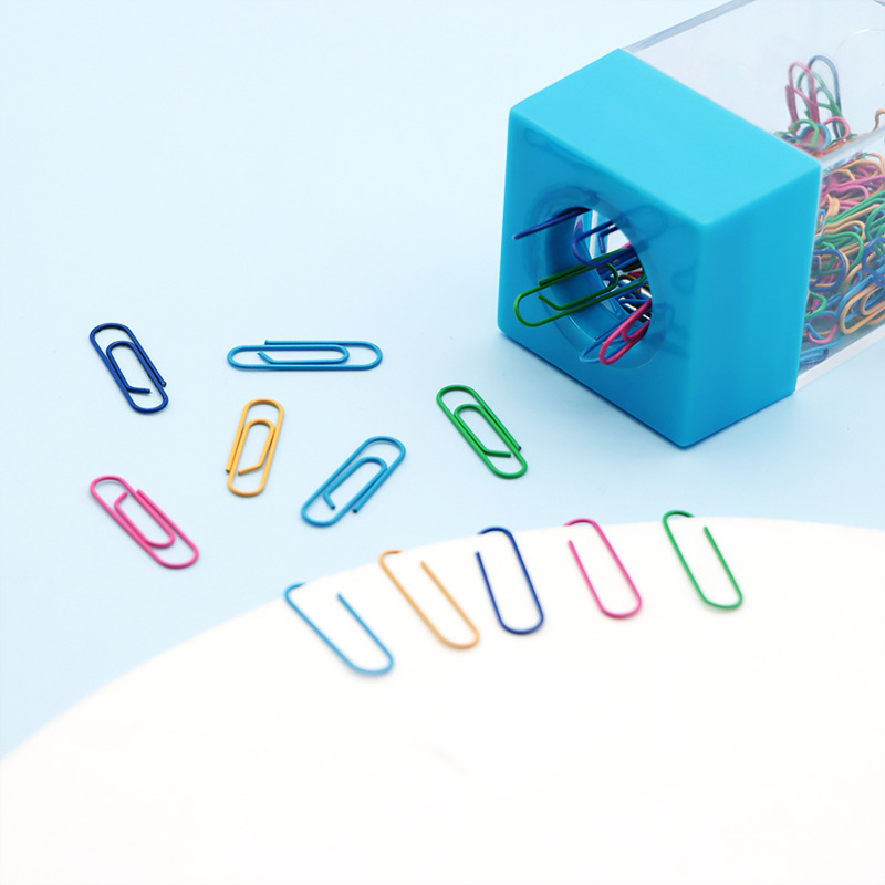 Cartel de almacenamiento de clip magnético de color macarón cuadrado creativo