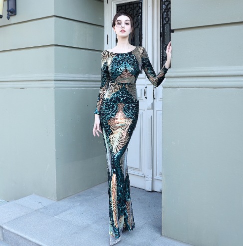 2023欧米の春夏新作ワンピース女性宴会の雰囲気