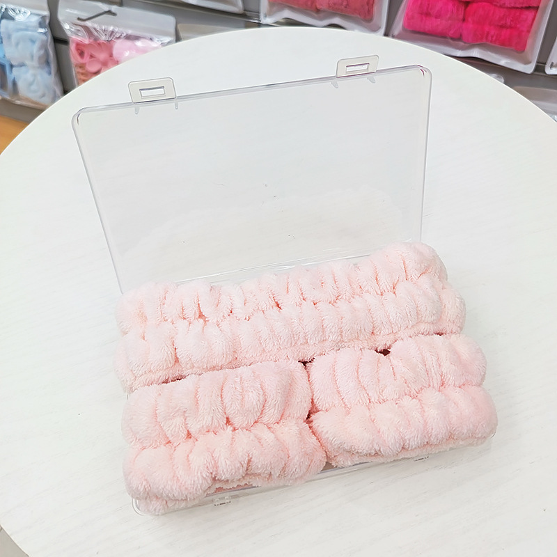洗脸发带三件套洗漱防水防湿袖敷面膜束发带简约头带女用发捆发箍|undefined