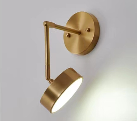 Nórdico dormitorio lámpara de techo moderna minimalista LED pasillo balcón pasillo lámpara personalizada creativa lámparas de cobre