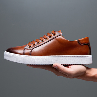 extra large size men's shoes spring 2025 new 45 trendy board shoes 46 polished color 47 casual shoes 48 small white shoes men 49