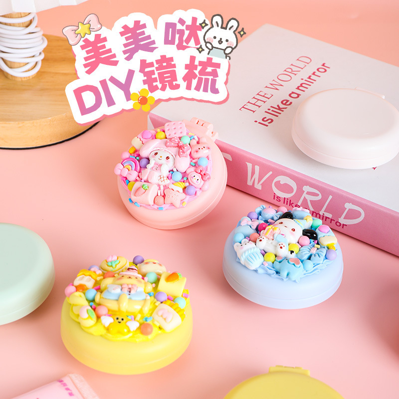 Peine de goma de crema de bricolaje hecho a mano para niños