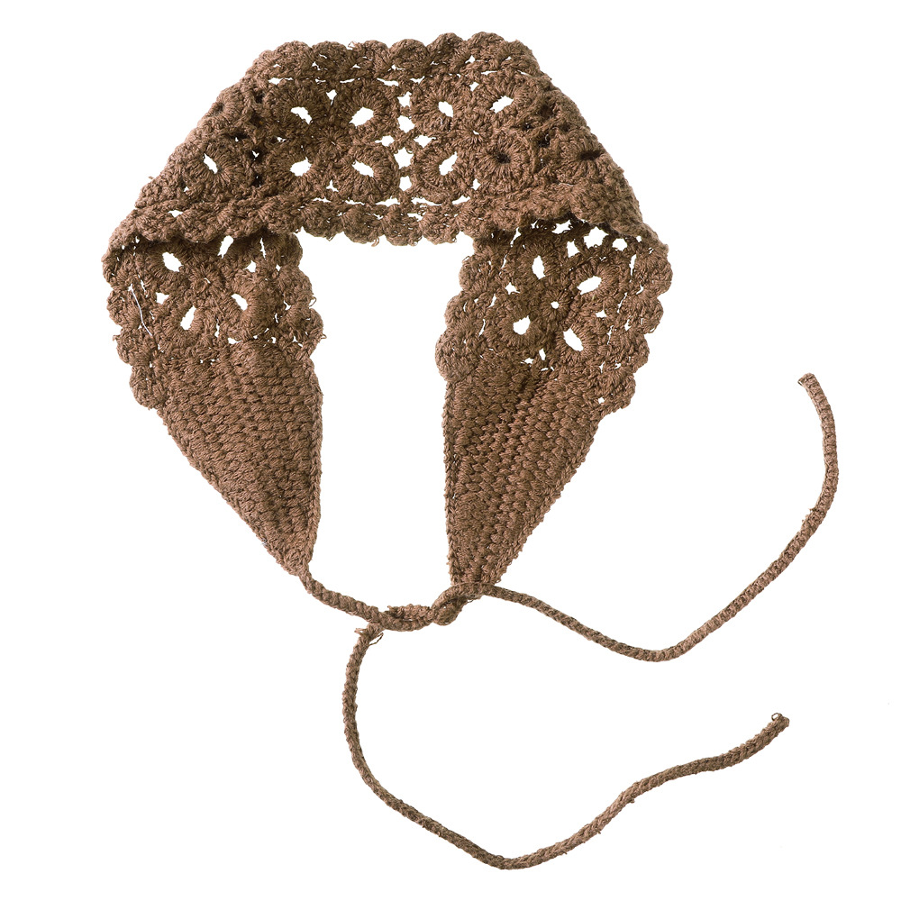 Flower Pattern Ethnic Style Flower Knit Hollow Out Hair Band 1 Piece