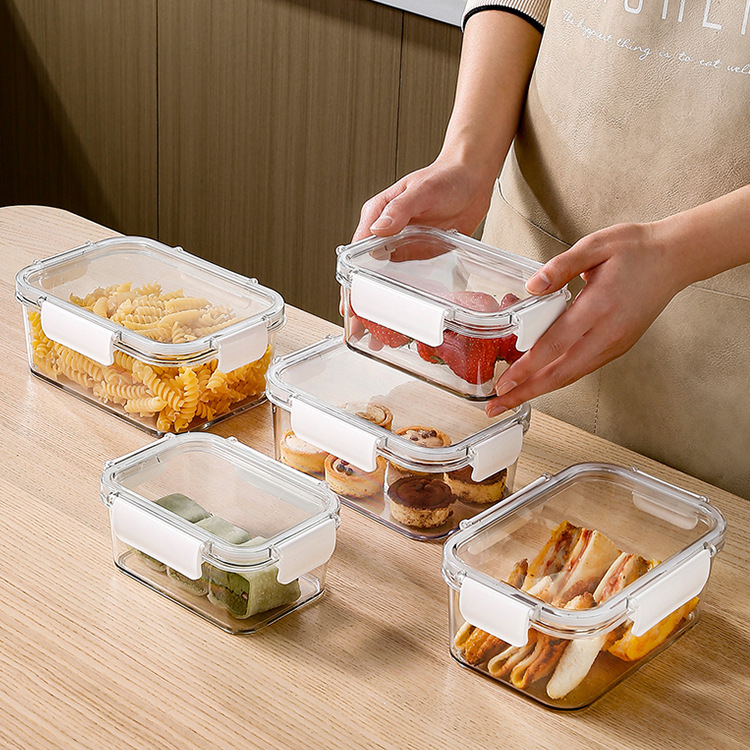 Contenedor de Alimentos Hermético de Plástico PET para Refrigerador