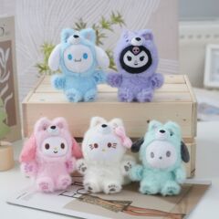 かわいい猫の爪サンリオクロミペンダントぬいぐるみ人形kt猫シナモンドッグバッグペンダントキーホルダー