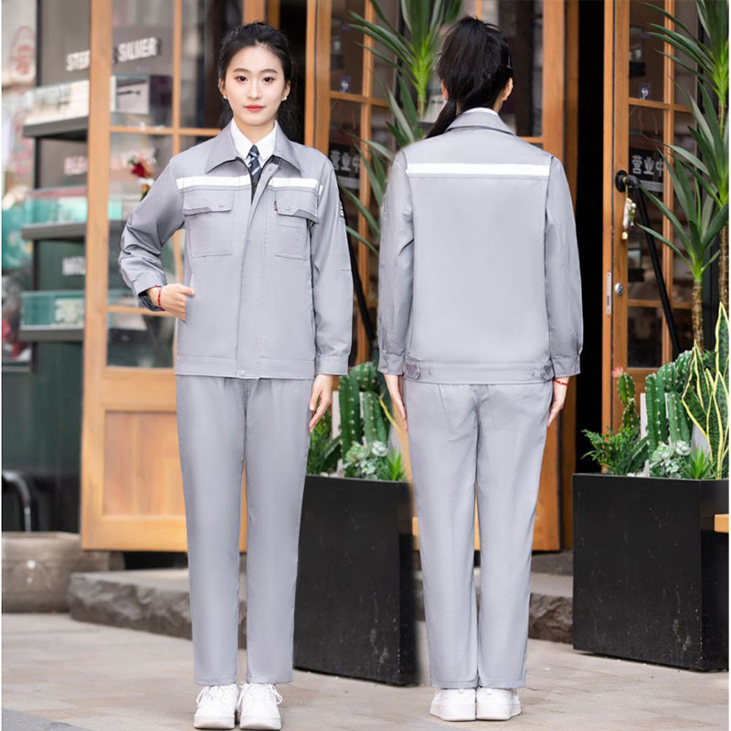 春秋长袖劳保防静电工作服男装套装耐磨化工厂车间加油站服装定制|undefined