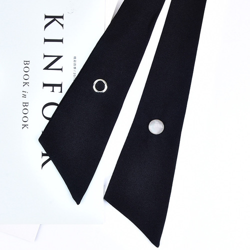 Crossed Cross X Red Wine Color Women Student JK School Uniform Small Lapel Flower Korean Version Lapel Black Bow Tie