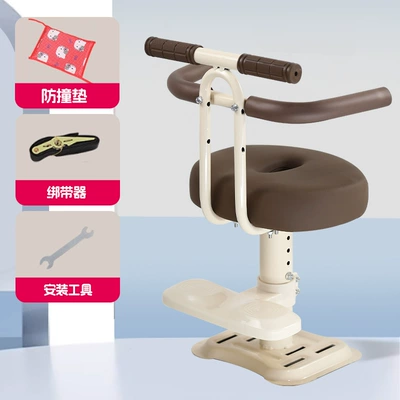 Electric car child seat Baby Seat Sitting Chair - brown-fence-handrail-style