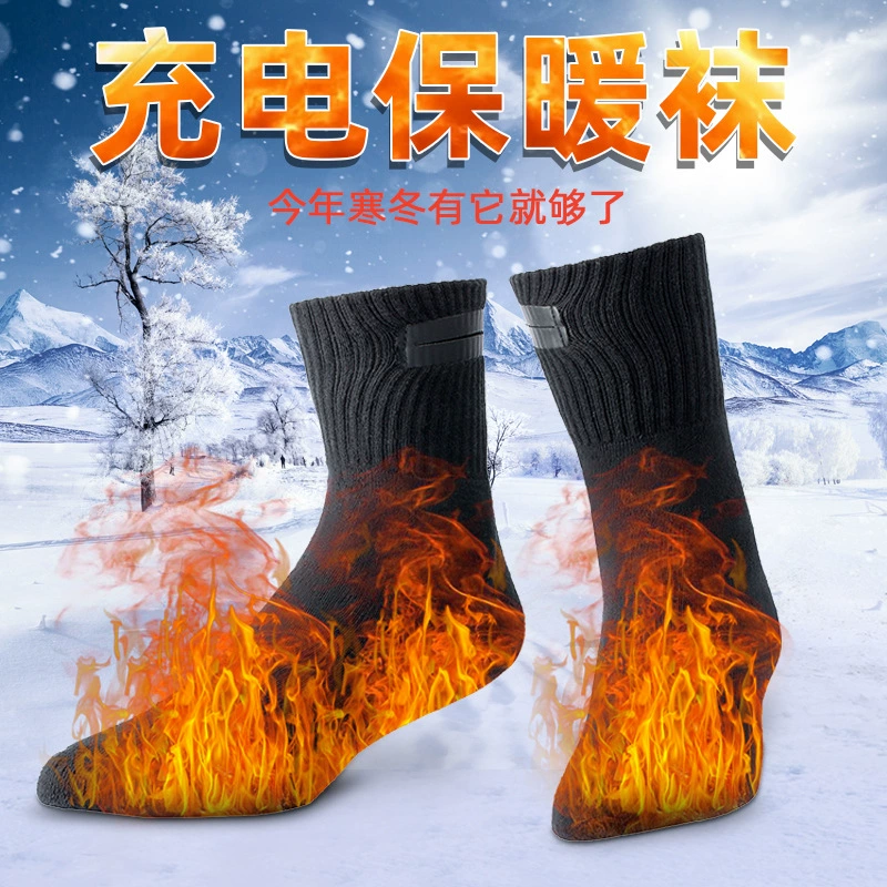 Зимние умные нагретые носки натальный год красные носки для мужчин и женщин