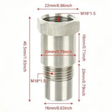 Manufacturer Cross-Border Supply of Automotive Precision Hardware Engine Parts M18*1.5 Oxygen Sensor Extension Connector (Automotive Sensors)