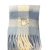 Happy puppy rice blue plaid