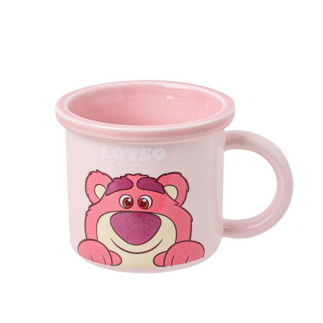 Taza de ala ancha de Disney Stitch Taza de desayuno de cerámica para el hogar Taza de agua Taza de café de dibujos animados de nicho Taza de leche