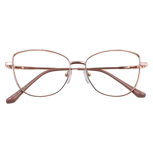 80011 Metal Butterfly Eye Design Large Face Shape for Both Men and Women, Personality Highlights Face Slim, Compatible with Prescription and Non-Prescription Glasses