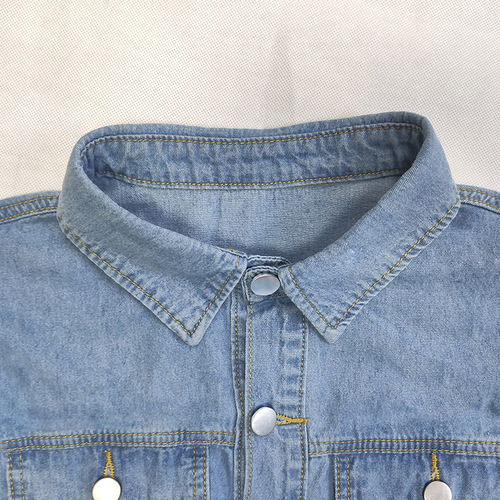 European and American Style 2024 Autumn Lapel Shirt Denim Dress Elegant A-Line Skirt Midi Dress European and American Style Dress