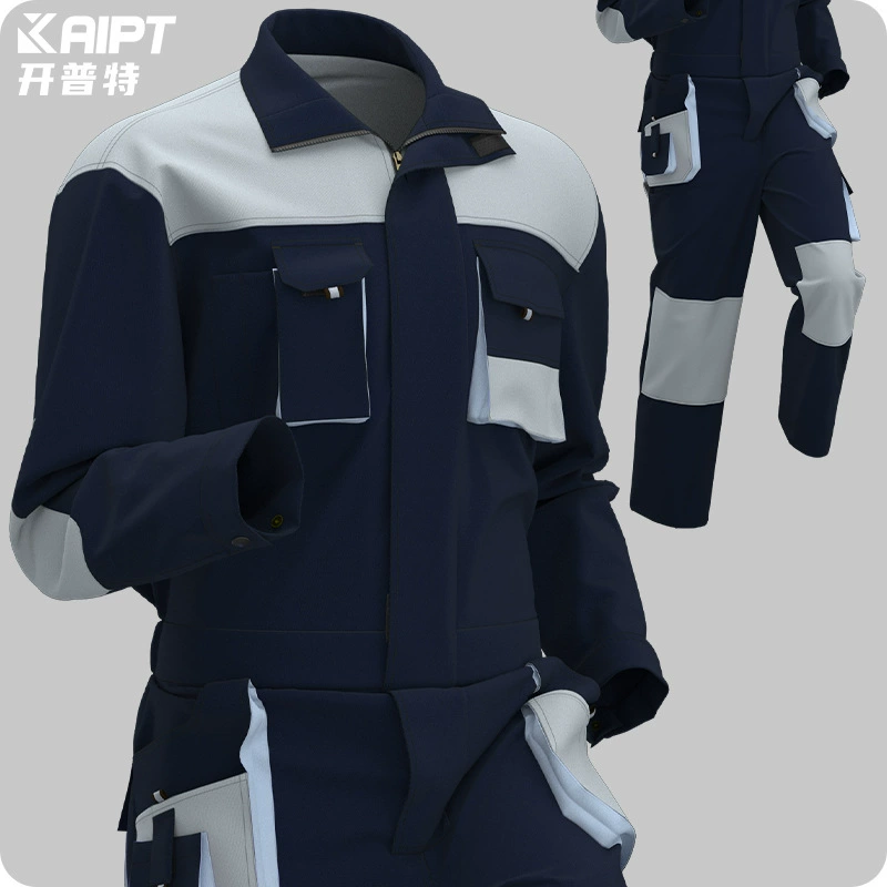Внешняя торговля, весенне-осенний комбинезон, европейские и американские брюки с несколькими карманами и множеством карманов, спецодежда с принтом логотипа, стерео комбинезон с большими карманами, одежда для защиты труда