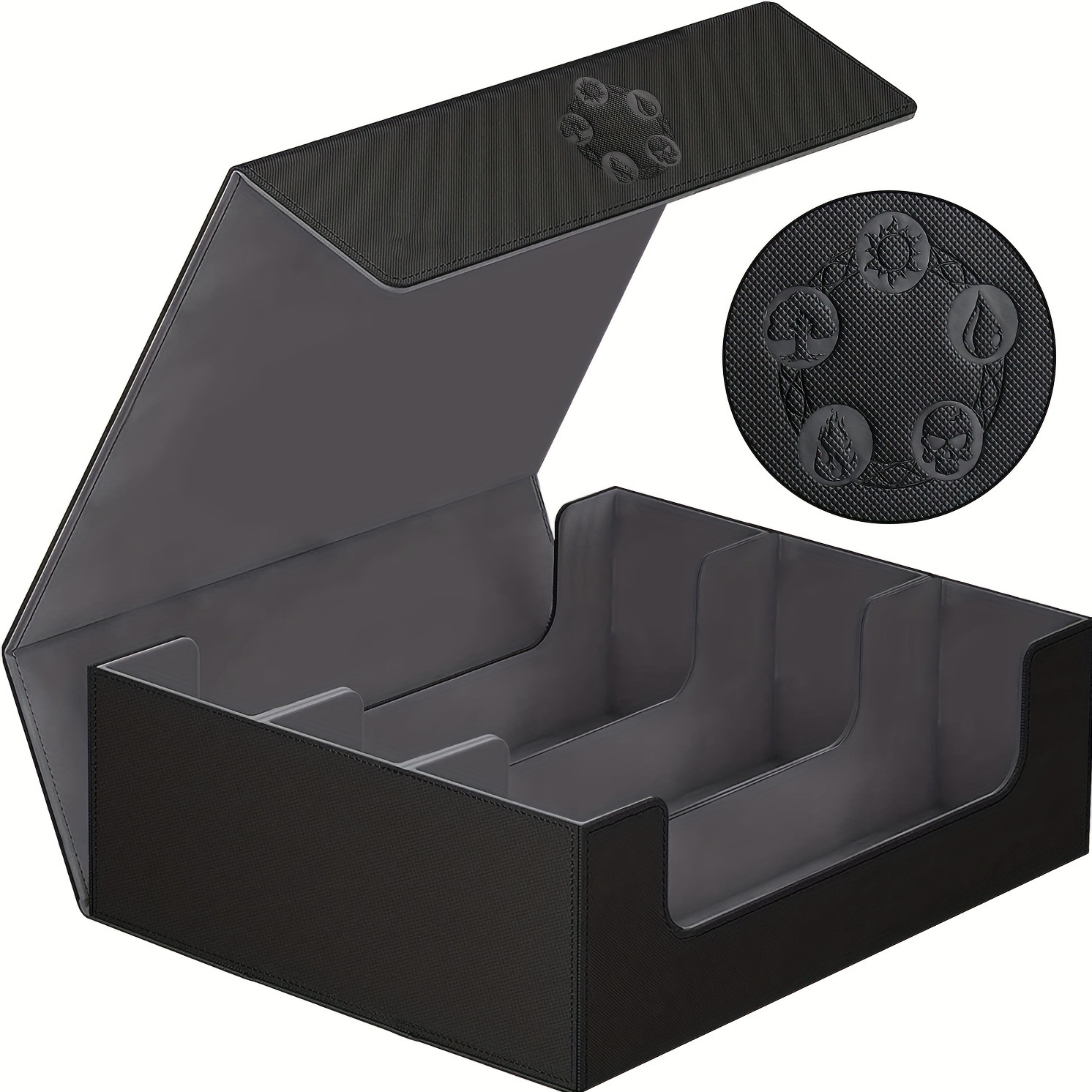 Tarjeta Caja de almacenamiento de tarjeta Caja de tarjeta magnética Caja de bolsillo Ptcg monstruo Bao Ke Meng cubierta caja tablero juego tarjeta de almacenamiento