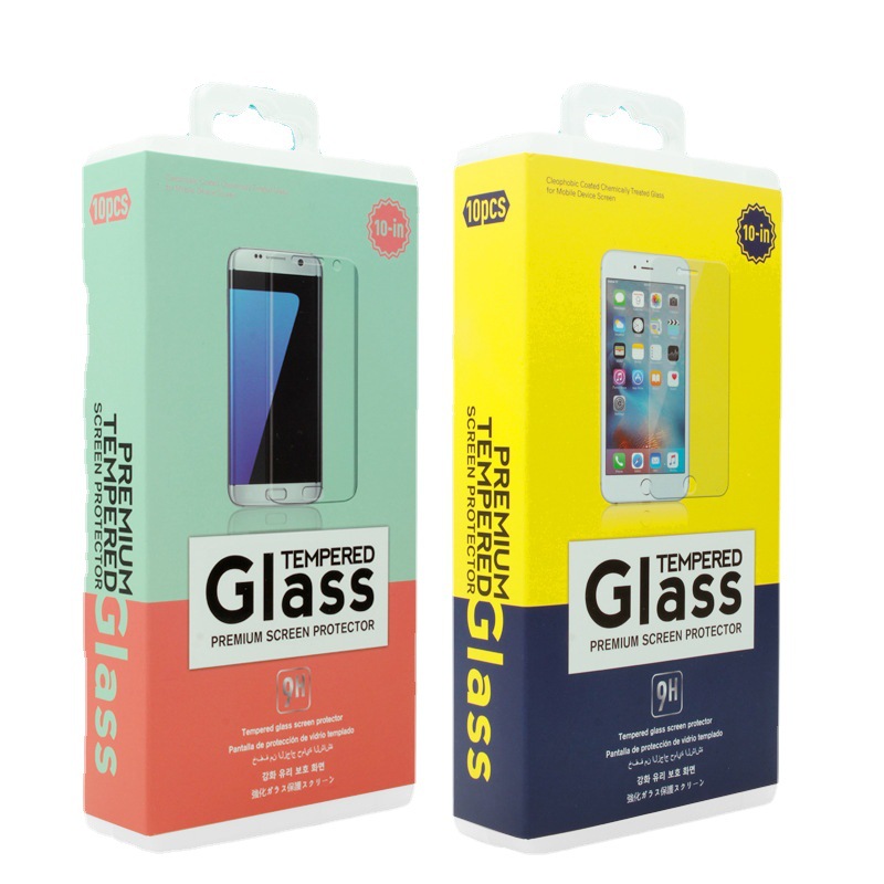 钢化玻璃膜包装盒 手机钢化膜数码包装 膜塑料盒子现货批发DJ-567