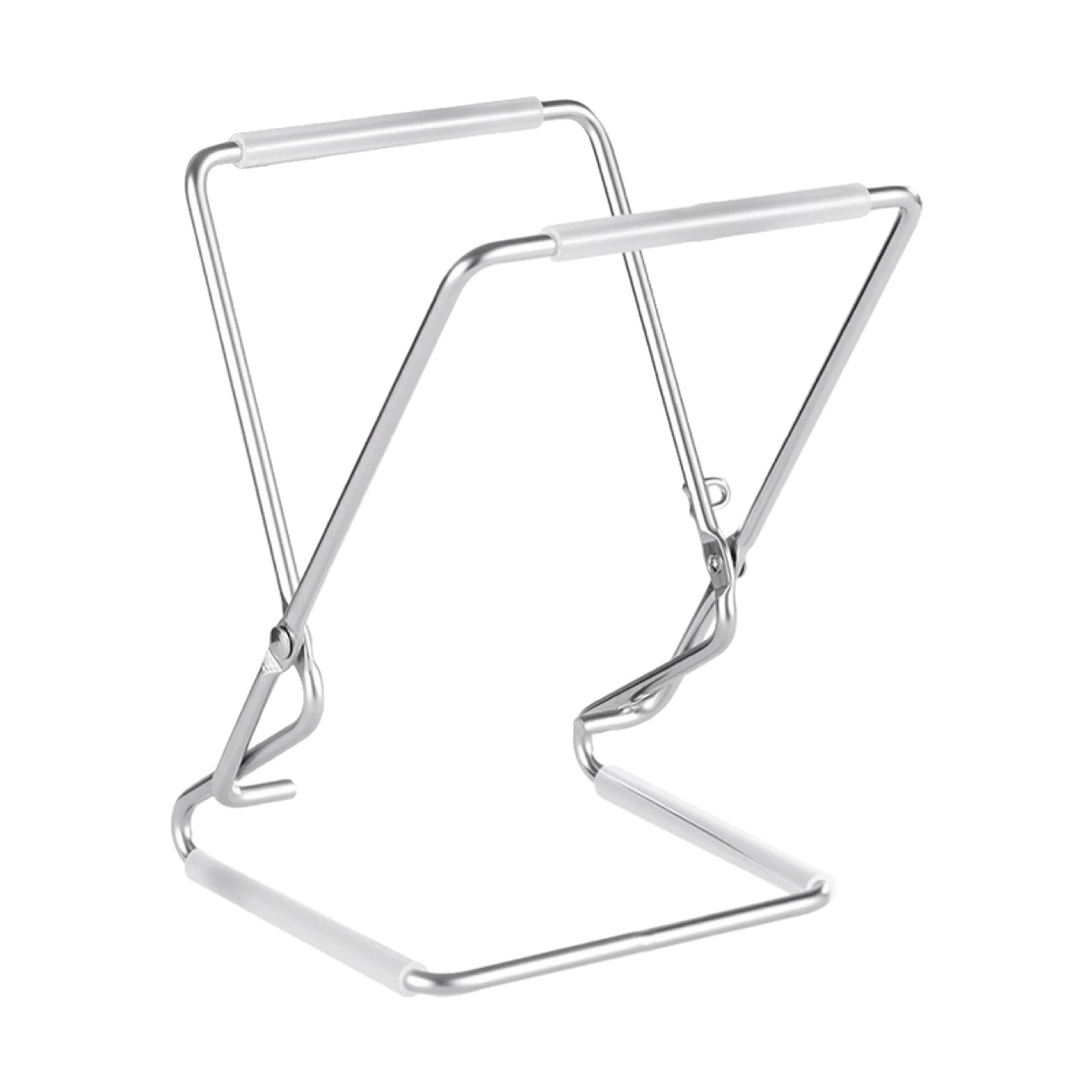 Garbage bag, storage system stainless steel, foldable tubing, plastic garbage can