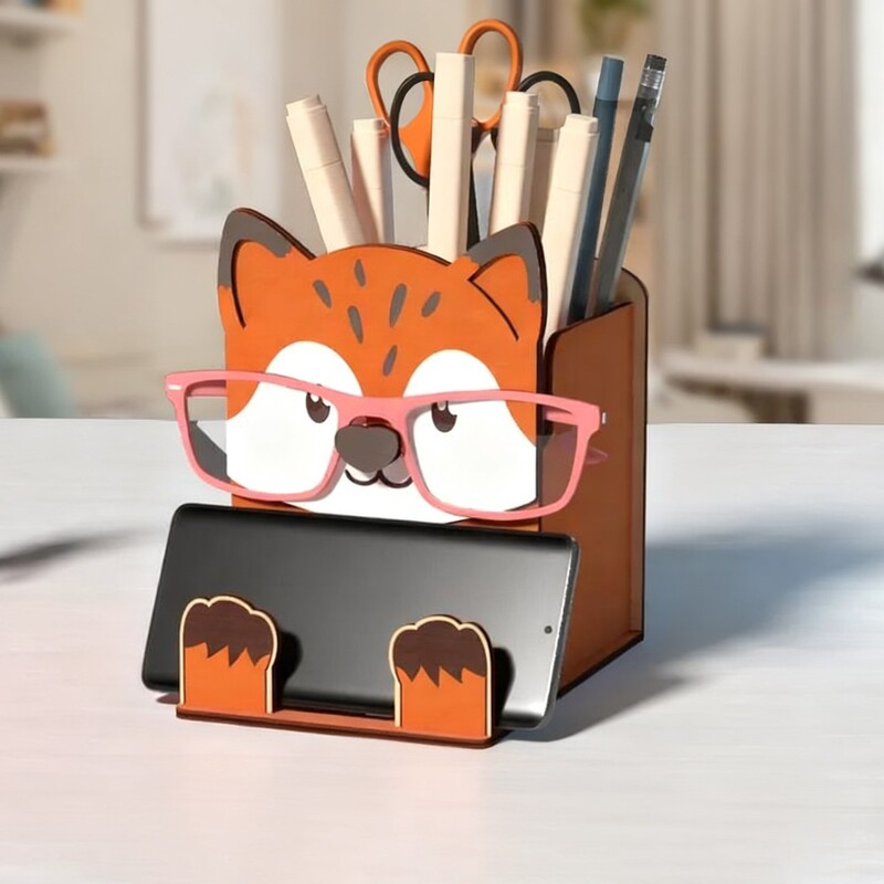 Cross-Border Wooden Animal-Shaped Glasses Stand, Creative Raccoon and Owl Design Glasses Display Stand, Home and Office Decoration Cross-Border Wooden Animal-Shaped Glasses Stand, Creative Raccoon and Owl Design Glasses Display Stand, Home and Office Decoration