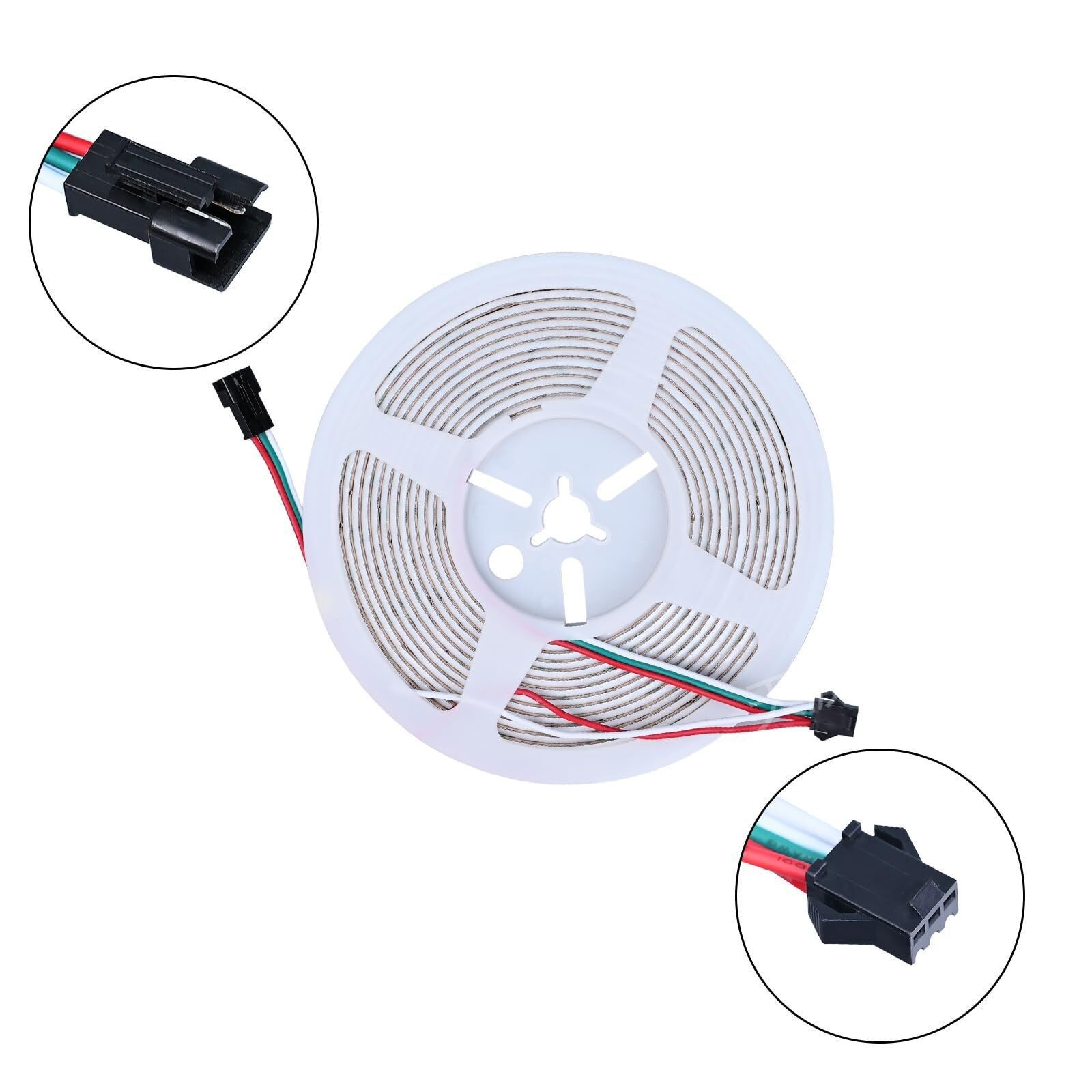 Envío de texto cifrado 5mm estrecho cob lámpara cob lámpara de diapositiva 2812 color de diapositiva atmósfera barra de luz programable image 7