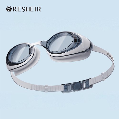 Swimming goggles waterproof and anti-fog high-definition transparent men's and women's myopia swimming goggles electroplating professional diving cap set equipment