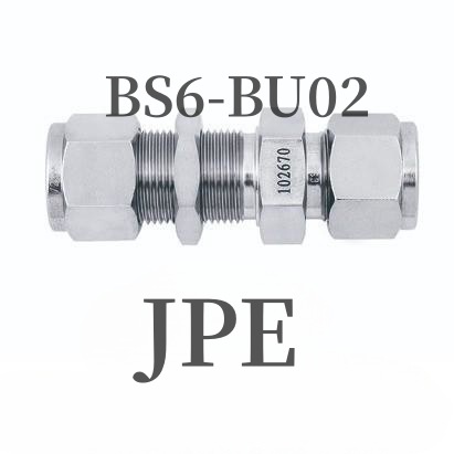 JPE  穿板固定直通双卡套	BS6-BU02