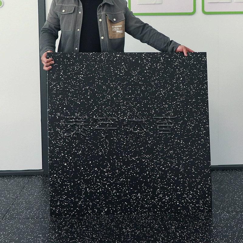 Спортивные резиновые амортизирующие коврики, композитные напольные коврики, динамические звукоизоляционные напольные коврики для велоспорта, 1m взаимосвязанных напольных ковриков для спортзалов.