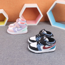 春秋新款儿童板鞋高帮男童鞋子女童运动鞋软底休闲学生小白鞋