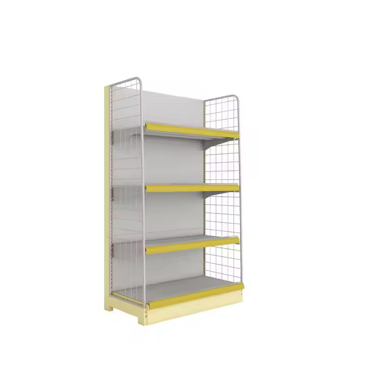 Tienda de fábrica de origen estante de exhibición minorista de metal duradero estante de exhibición de productos de supermercado