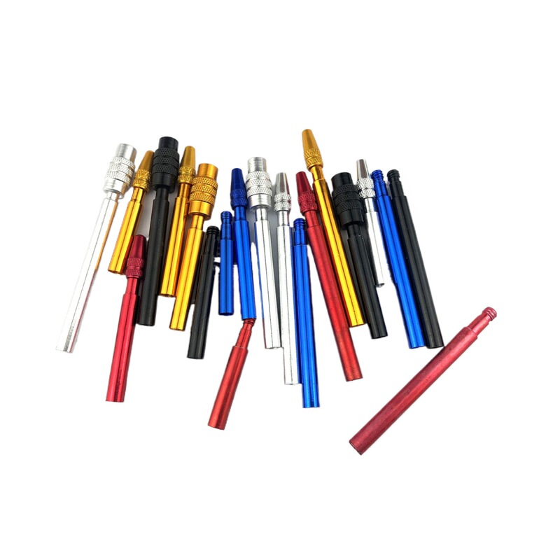 French Nozzle Extension Nozzle Bicycle Mountain Bike Carbon Knife Extended Air Nozzle 70mm Sealed Tube Tire Aluminum Alloy Accessories Tire