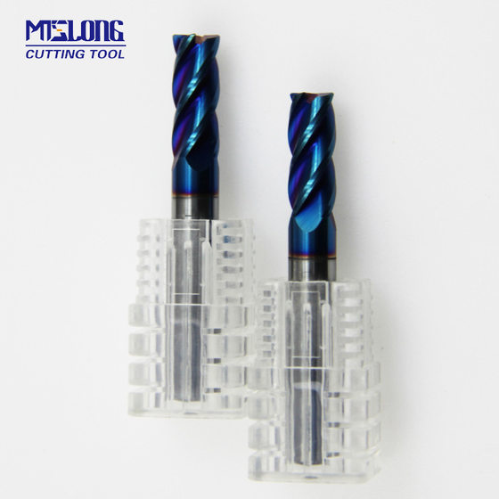 HRC65 degree 4-bladed round nose milling cutter high hardness tungsten steel bull nose cutter integral carbide end milling cutter CNC cutter