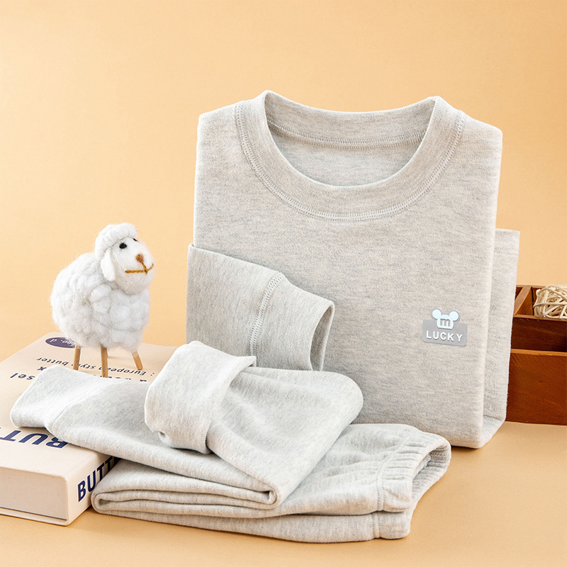 Colored cotton suit gray