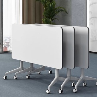 Training Table and Chair Combination Mobile Desk Long Table Educational Institution Splicing Training Table Desk Folding Conference Table