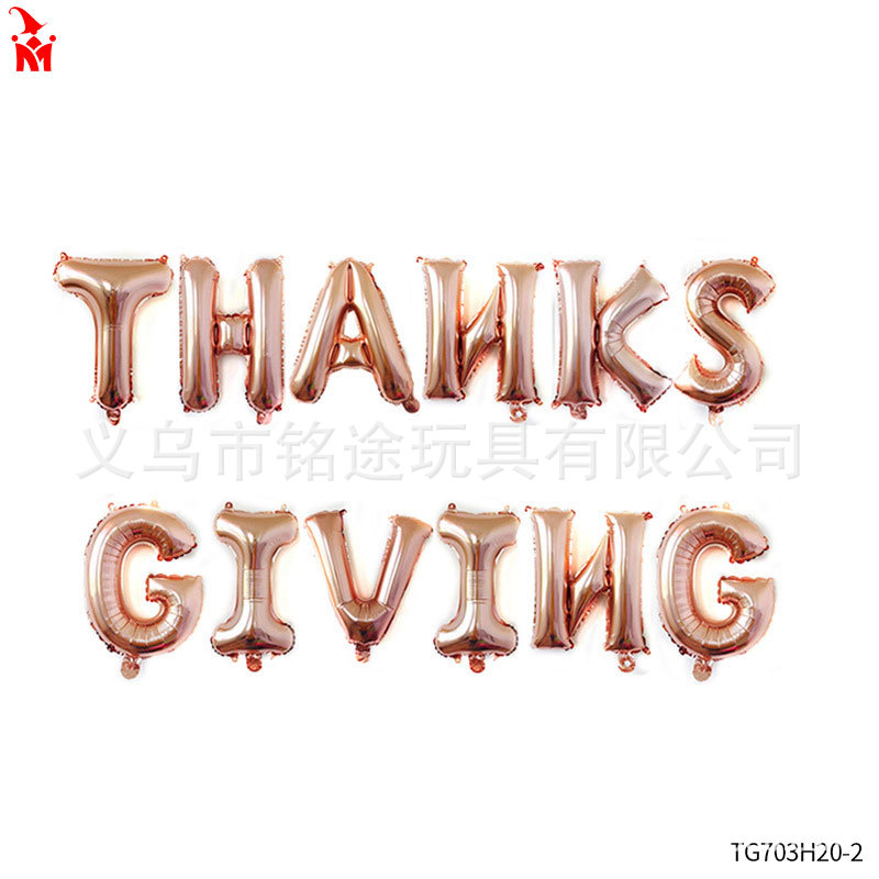 Acción de Gracias fiesta decoración traje de globo de Acción de Gracias accesorios de foto globo de película de aluminio globo de látex de Turquía