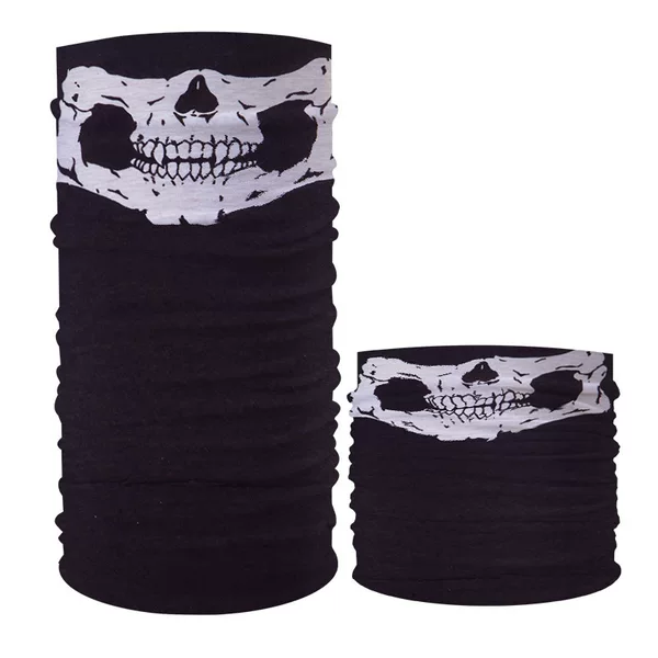 Multifunctional Magic Headscarf Neck Cover Halloween Props Face Towel Teeth Skull Mask
