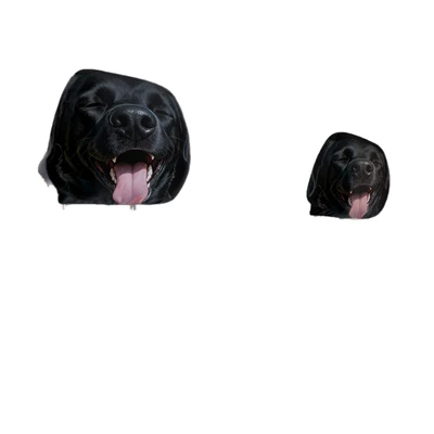 Funny Dog ​​Car Headrest Cover | Universal seat cover