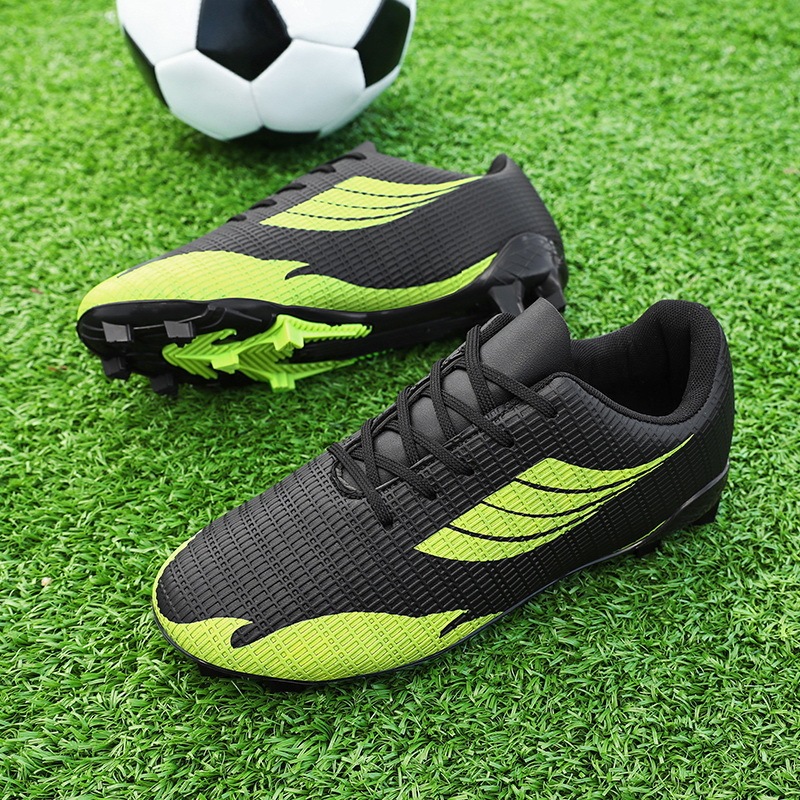 子供用サイズ 31-45 プロフェッショナルトレーニングサッカーシューズロートップレザースパイクサッカースニーカーロートップユースシューズ|undefined