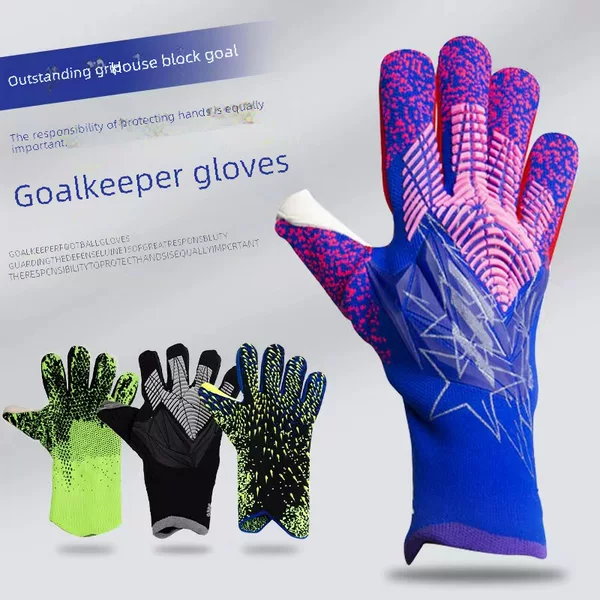 New goalkeeper gloves football gloves latex fingerless gloves goalkeeper gloves adult children thickened gloves