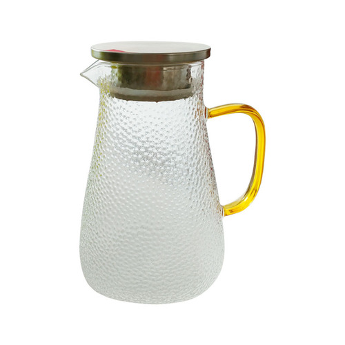Zhenqi manufacturer wholesale glass cold kettle kettle glass household water cup large capacity hammered cold kettle set