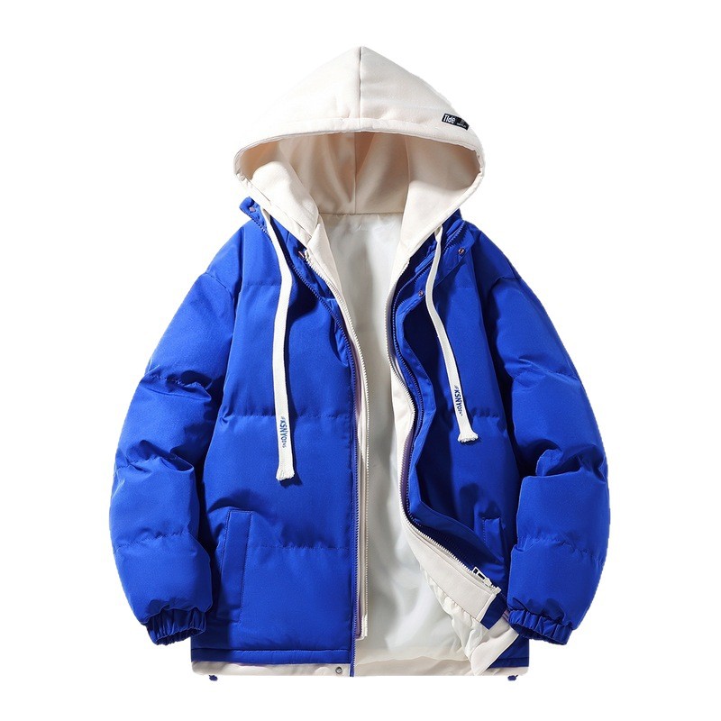 Capa de algodón de pluma transfronteriza de invierno para hombres dos piezas con capuchón de algodón de tamaño grande para hombres chaqueta de algodón cálida de moda image 6
