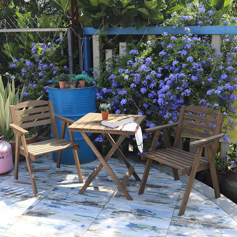 Portable Solid Wood Folding Table Dining Table Household Simple Small Table for Dining Outdoor Balcony Stall Rental Study Table