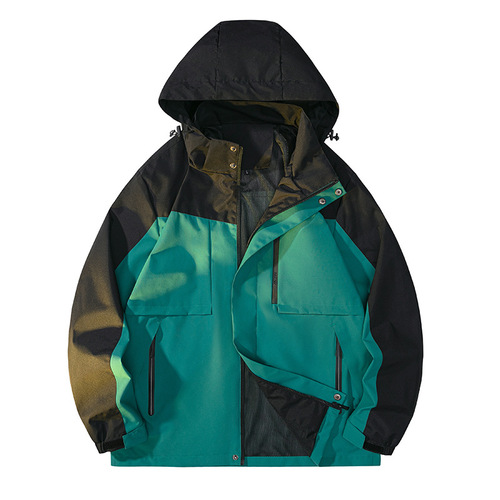 Autumn new outdoor jacket men's mountaineering jacket large size loose sports windbreaker windproof and water-repellent jacket for men