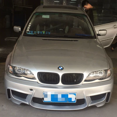 Suitable for BMW 3 Series E46, for modifying the front and rear bumpers and adding a full body kit (Big Surrounded)