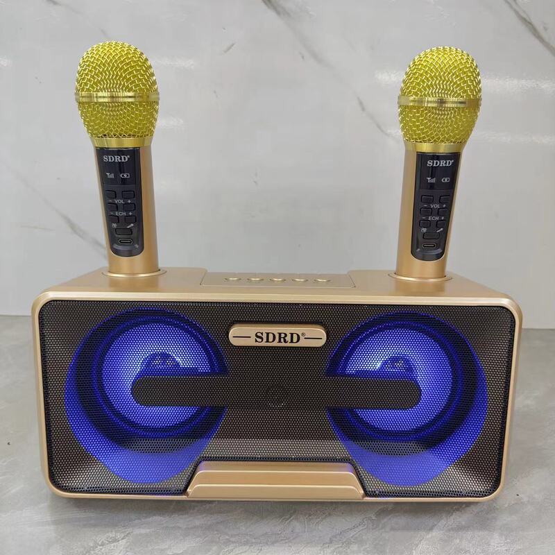 SD301Sブルートゥースオーディオk歌機無線ダブルマイク音響一体機k歌神器屋外ポータブルスピーカー|undefined