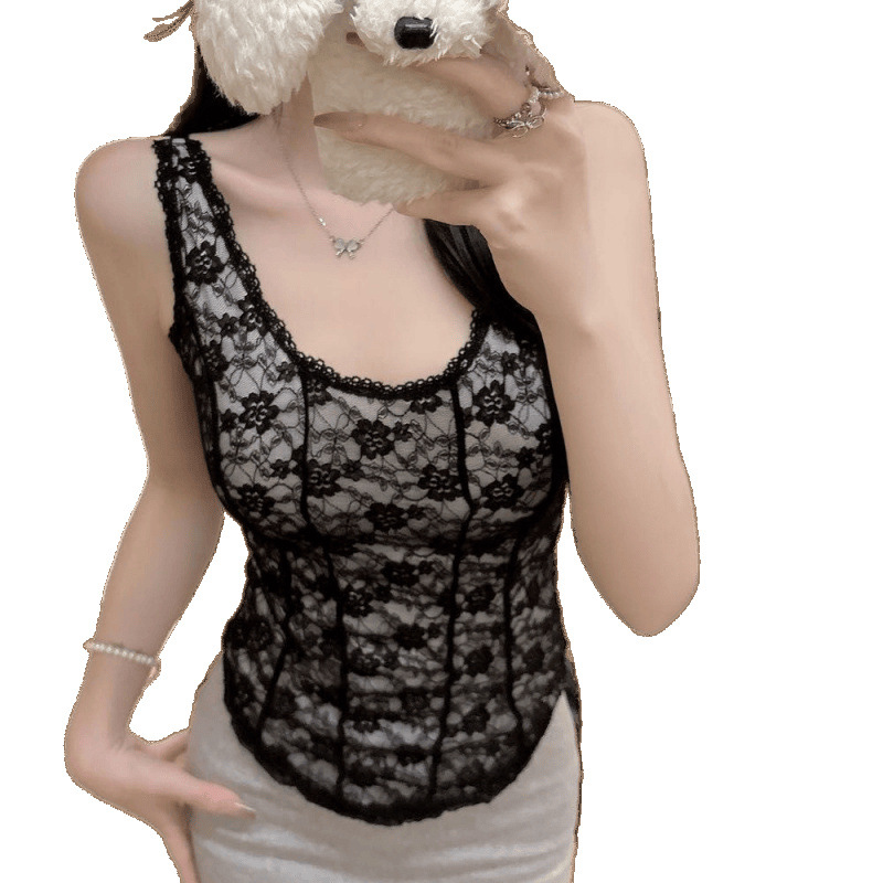 Verano puro encaje sexy eslinga delgada sin espalda diseño de todo fósforo almohadilla de una pieza para el pecho