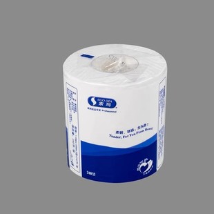 Suoma Three-Layer Thickeneded Plain Small Roll Paper Five-Star Hotel Individually Packaged 240 Sections * 100 Rolls/Box