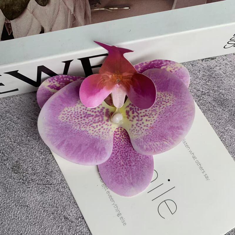 ネット赤蝶蘭花頭3dプリントフィルムシミュレーションdiyカード装飾花9センチお土産喜糖箱|undefined