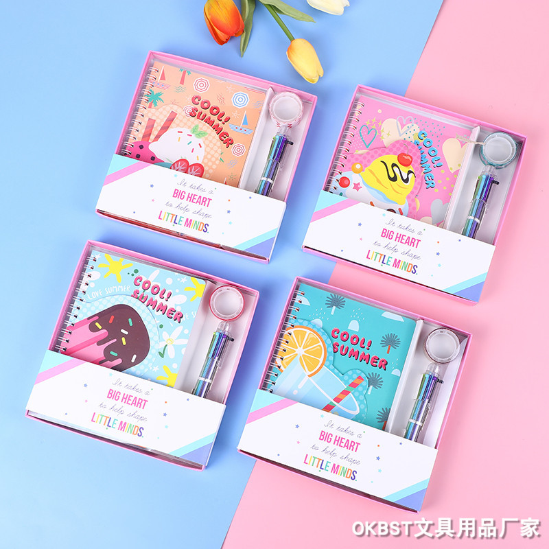 Dibujos animados lindo astronauta color página cuaderno estudiante de la escuela primaria libro traje caja regalo niños Premio Papelería Regalo